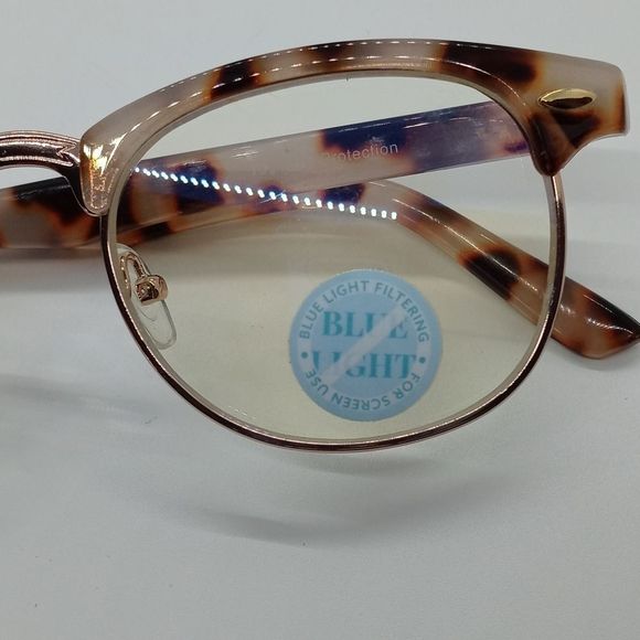 Express Blue Light Filter Milky Tortoise Glasses - Picture 6 of 7